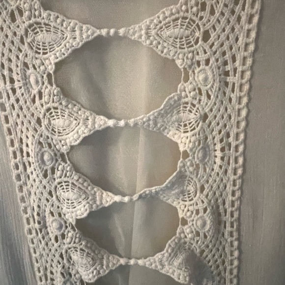 Boho Cream Dtess - Picture 1 of 5